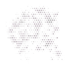 Halftone dotted radiate texture. Vector abstract background, overlay. Minimalists art element for advertisement banners, comic books, posters, packaging.