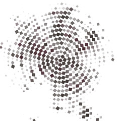 Halftone dotted radiate texture. Vector abstract background, overlay. Minimalists art element for advertisement banners, comic books, posters, packaging.