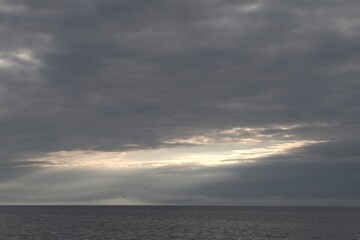 clouds over the sea