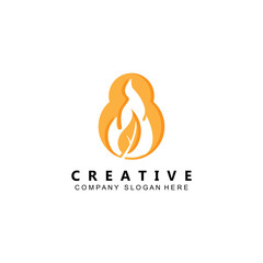 premium quality green leaf plant logo vector symbol