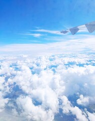Fototapeta na wymiar airplane in the sky