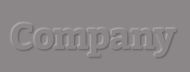 The word company text inscribed in paper style.