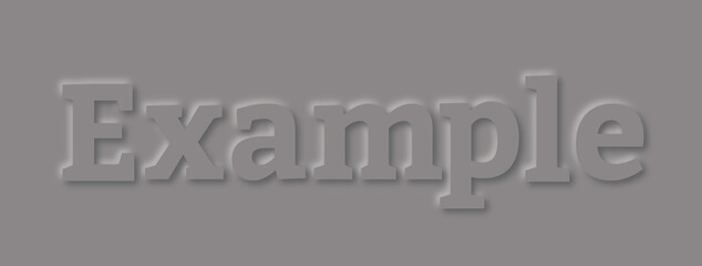 The word example text inscribed in paper style. - obrazy, fototapety, plakaty