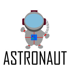 Ilustración de astronauta en vector plano © Expres