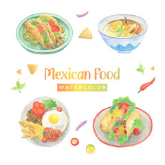 Mexican Food Watercolor