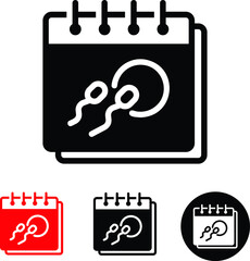 Icon Date solid style for website and application