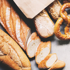 Various of fresh baked bread
