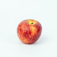 Fresh red apple fruit isolated on white background