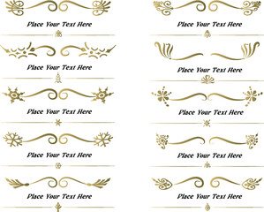 vector set: calligraphic design elements and page decoration