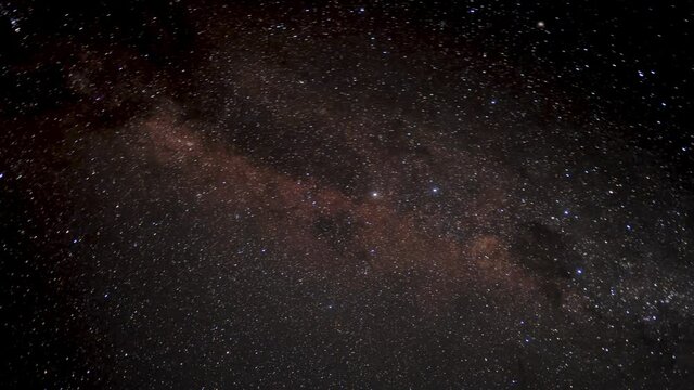 Beautiful Time Lapse Shot Of The Milky Way Galaxy Taken from the Southern Hemisphere.