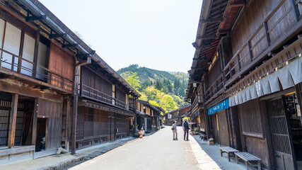 妻籠宿 古い町並み Tsumagojuku