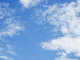 Beautiful blue sky and white clouds