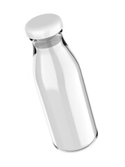 Blank Smoothie Bottle template. 3d render illustration.