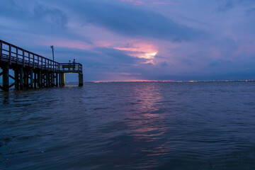 pier at sunset