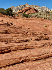 Utah Red Lava Rock Formations in the Desert