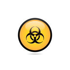 Vector Round Danger Biohazard Icon