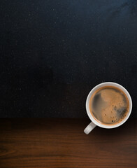 cannabis coffee on the table