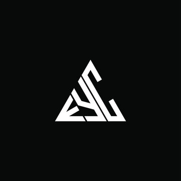 E Y C letter logo abstract creative design. E Y C unique design