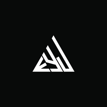 E Y J letter logo abstract creative design. E Y J unique design