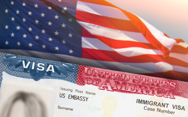 Immigration VISA United States of America. Green Card US Permanent resident for family. Work and...