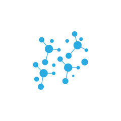 Molecule symbol logo template vector illustration design