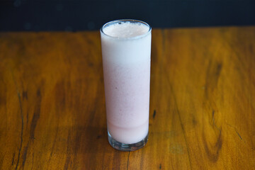 Milkshakes with ice cream on top