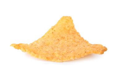 Tasty nacho on white background