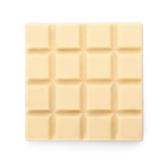 Tasty chocolate on white background