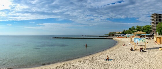 Golden coast beach in Odessa, Ukraine