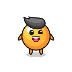 Obraz premium illustration of an ping pong ball character with awkward poses