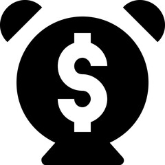 Time is Money Vector Glyph Icon