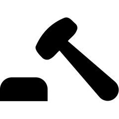 Auction Vector Glyph Icon