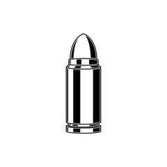 Bullet vector icon isolated on white background.
