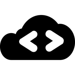 Coding Glyph Vector Icon