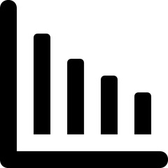 Statistics Glyph Vector Icon