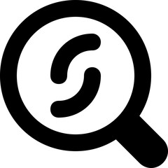 Bacteria Glyph Vector Icon