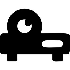 Projector Glyph Vector Icon