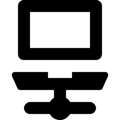 Network Glyph Vector Icon