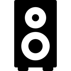 Speaker Glyph Vector Icon