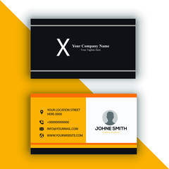 Corporate Business Card Design With Double-Sides