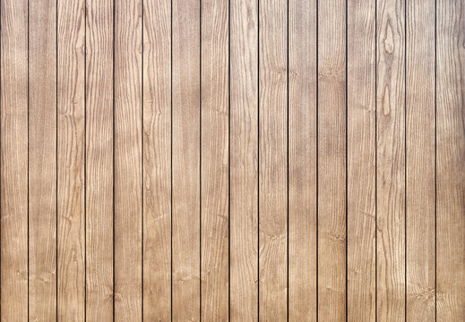 Stylish contemporary wainscoting made of thin light toned ash timber planks as textured background for design close view