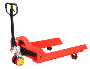 A pallet jack, also known as a pallet truck  is a tool used to lift and move pallets. Pallet jacks are the most basic form of a forklift anare intended to move pallets within a warehouse. 