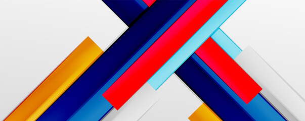 Multicolored lines background. Design template for business or technology presentations, internet posters or web brochure covers