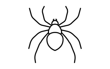 不快害虫のシンプルなアイコン、クモ