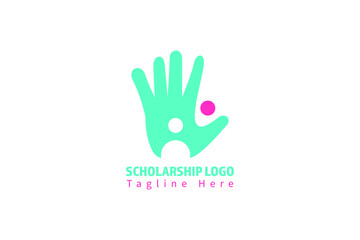 Hand Youth People Logo Template for Education, Student, club, and group
