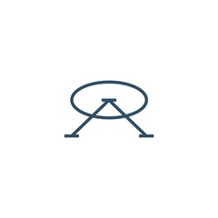 oa letter mark initial logo vector icon illustration
