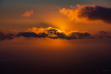 Fototapeta na wymiar Sunset at Mission Peak, California