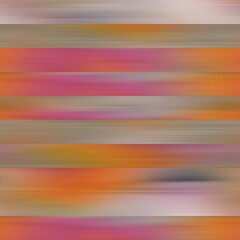 Seamless abstract blur ikat stripe pattern print. High quality illustration. Horizontal stripes of blurred colors. Abstract non print for fashion or interior surface design.