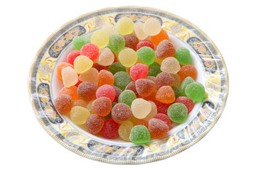 Colorful jelly candies. Turkish delight.
