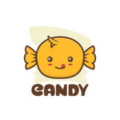 Cute candy mascot character